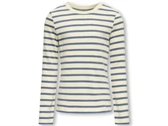 Kids ONLY birch/vintage indigo stribet bluse